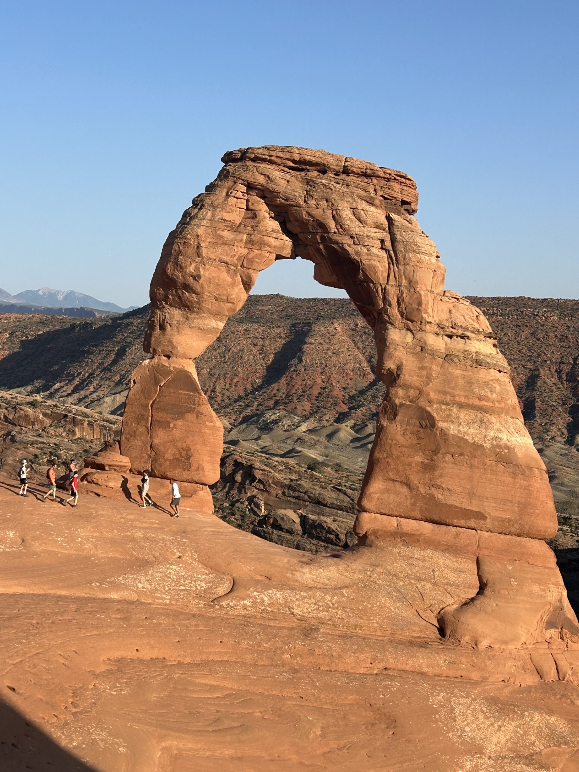 An Evening Hiking in Arches National Monument